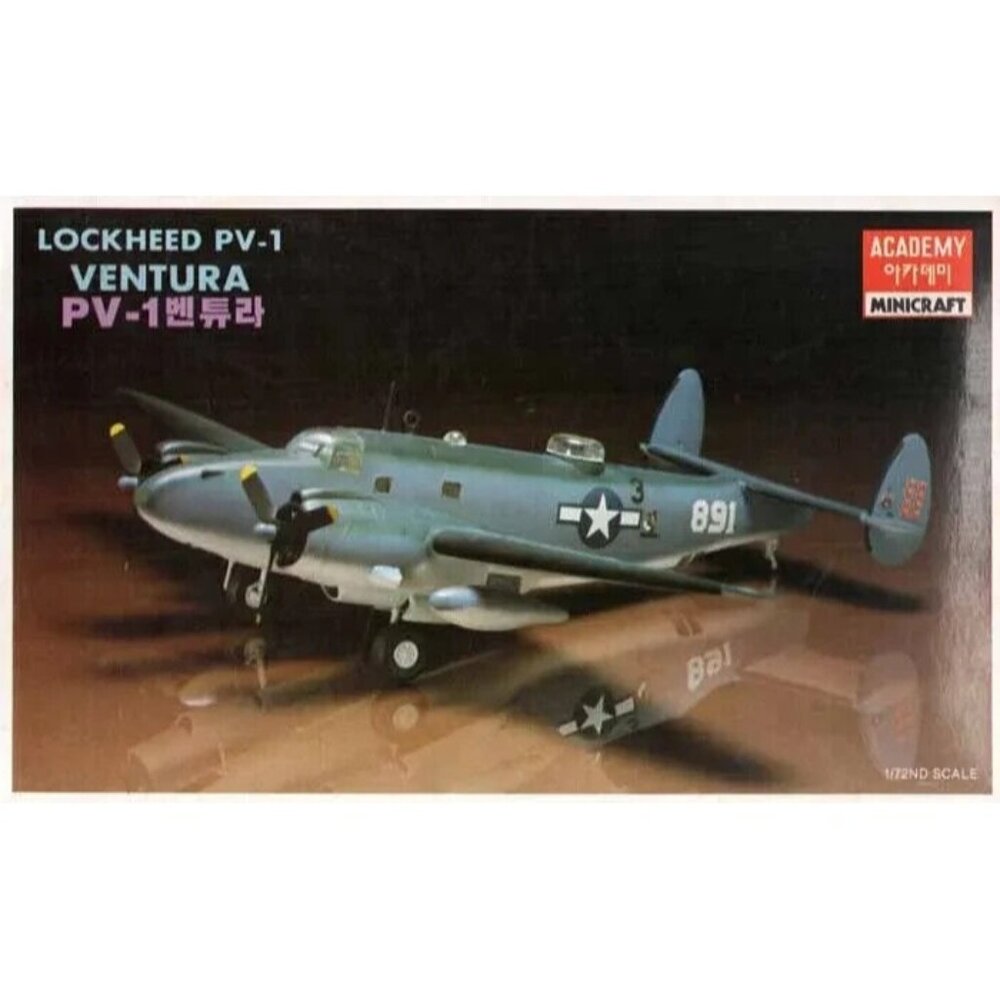 Academy Minicraft Lockheed PV-1 Ventura 1:72 Scale Model Kit #82 Sealed In Box